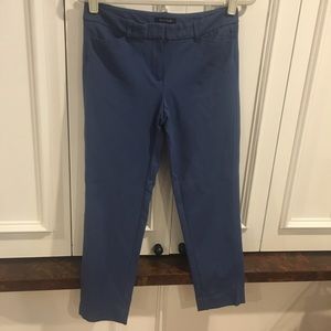 Blue ankle Ponte knit slacks